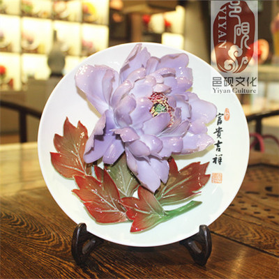 國(guó)禮牡丹瓷 洛陽李學(xué)武純手工藝術(shù)與辦公雅韻的完美融合
